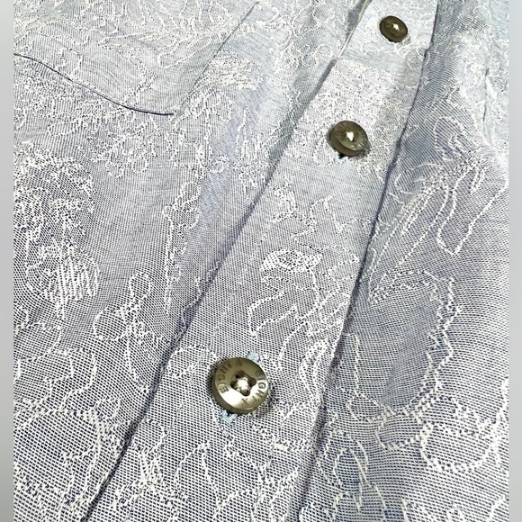 EIGHT‎ X PREMIUM Men’s Embroidered Button Down Paisley Blue Buckle Exclusive M - Picture 12 of 16